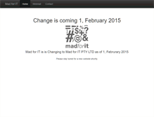 Tablet Screenshot of madforit.com.au